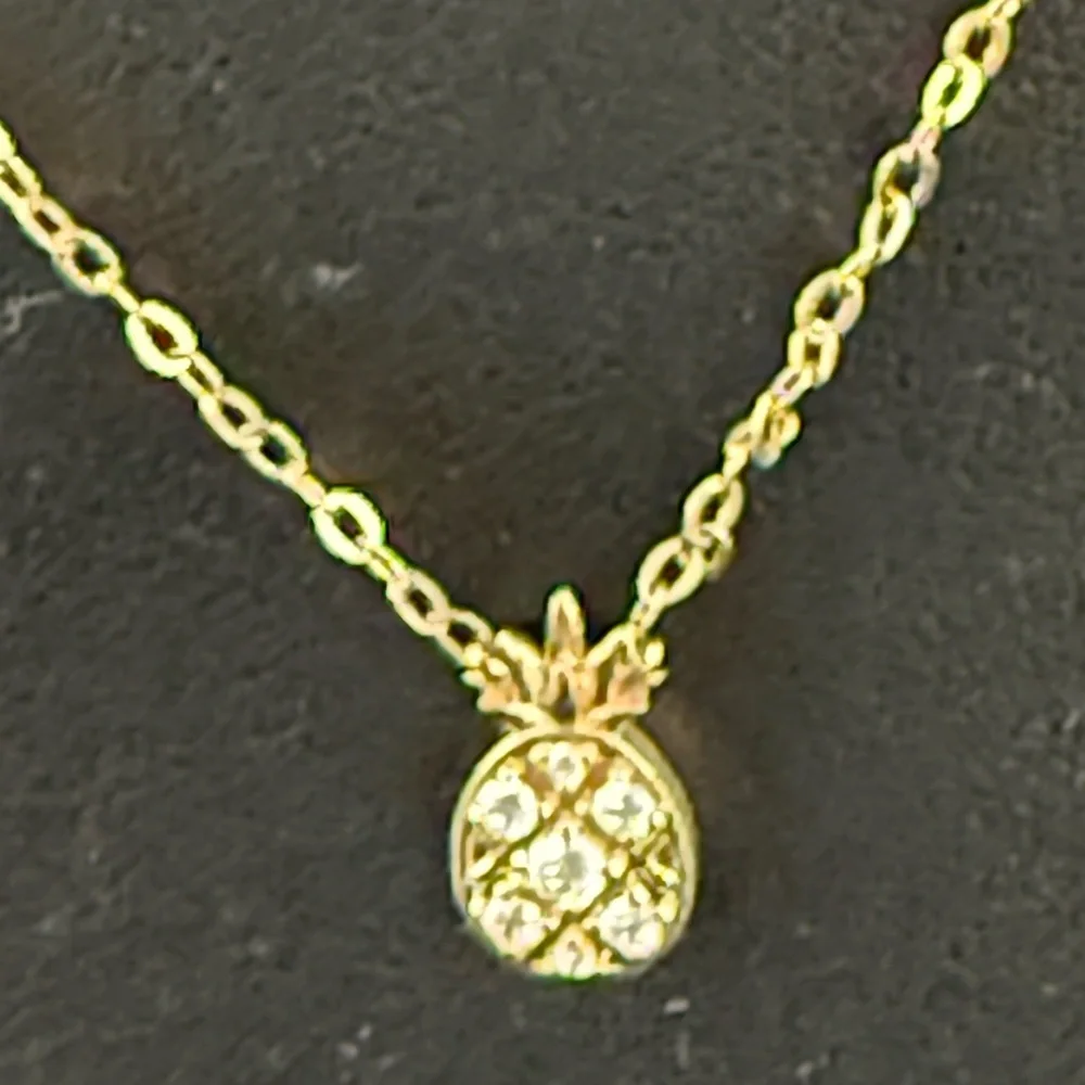 (25)Nadri NEW CZ Pineapple Necklace